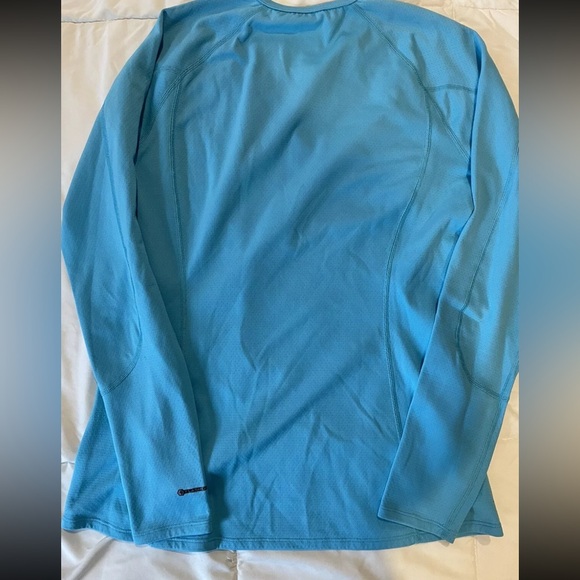 Women's North Face Turquoise Tech Long Sleeve Shirt - size large - Picture 7 of 8